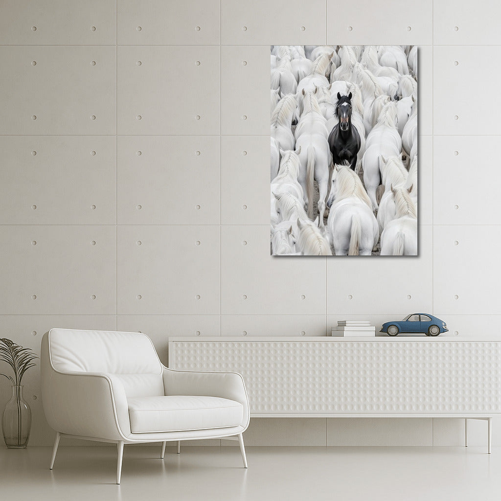 Dance of Shadow and Light: Horse in Glitter