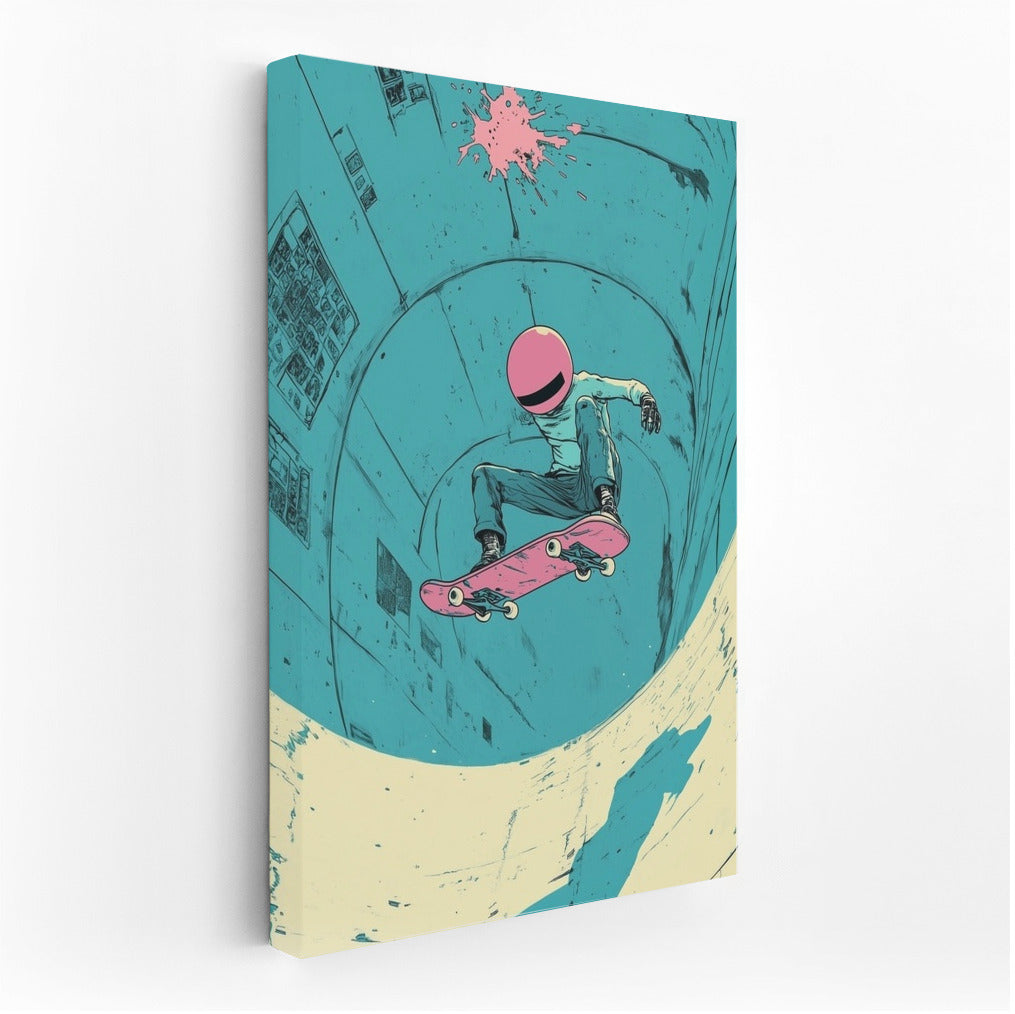 Skateboarder in the Time Vortex
