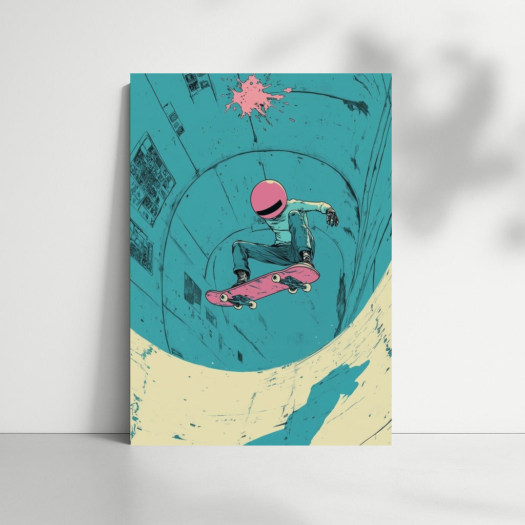 Skateboarder in the Time Vortex