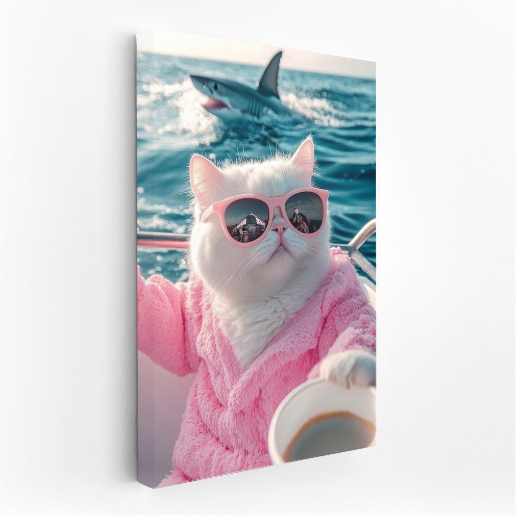 The Cat in the Pink Robe and the Sea Drama