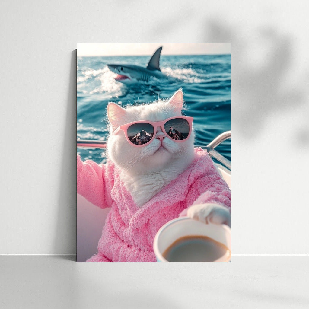 The Cat in the Pink Robe and the Sea Drama