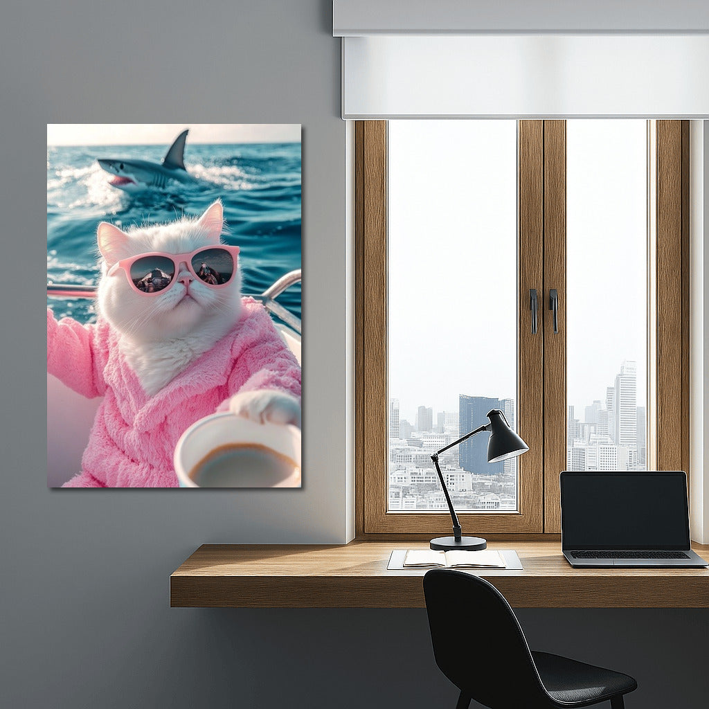 The Cat in the Pink Robe and the Sea Drama