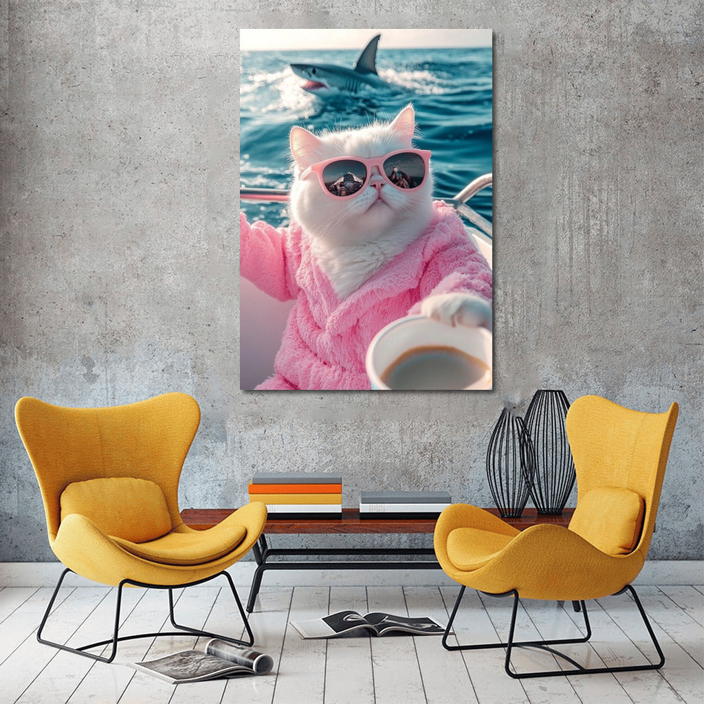 The Cat in the Pink Robe and the Sea Drama