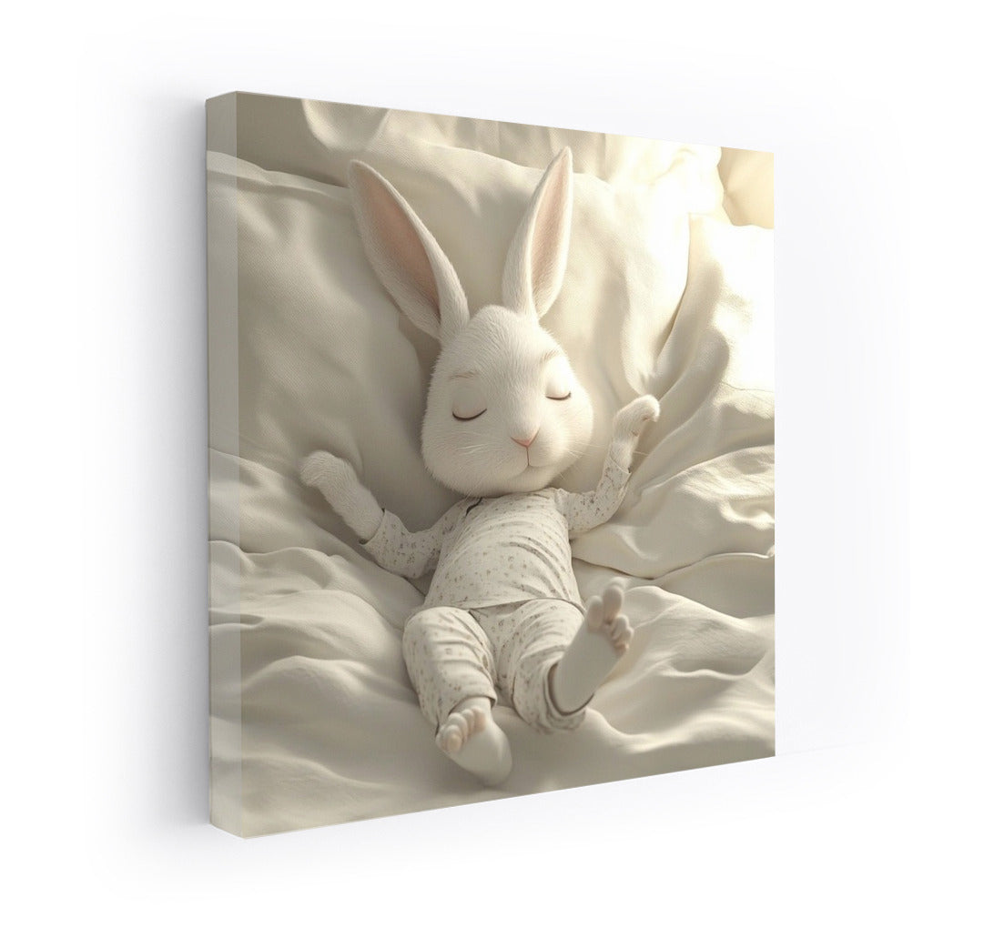 Sleepy Bunny in Pajama Cuddles