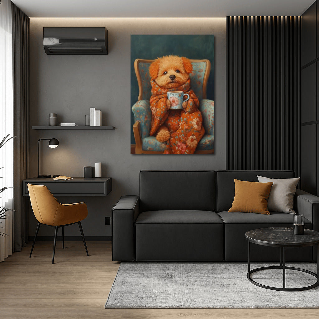 Fluffy Hideaway in a Chair