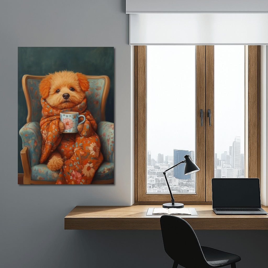Fluffy Hideaway in a Chair