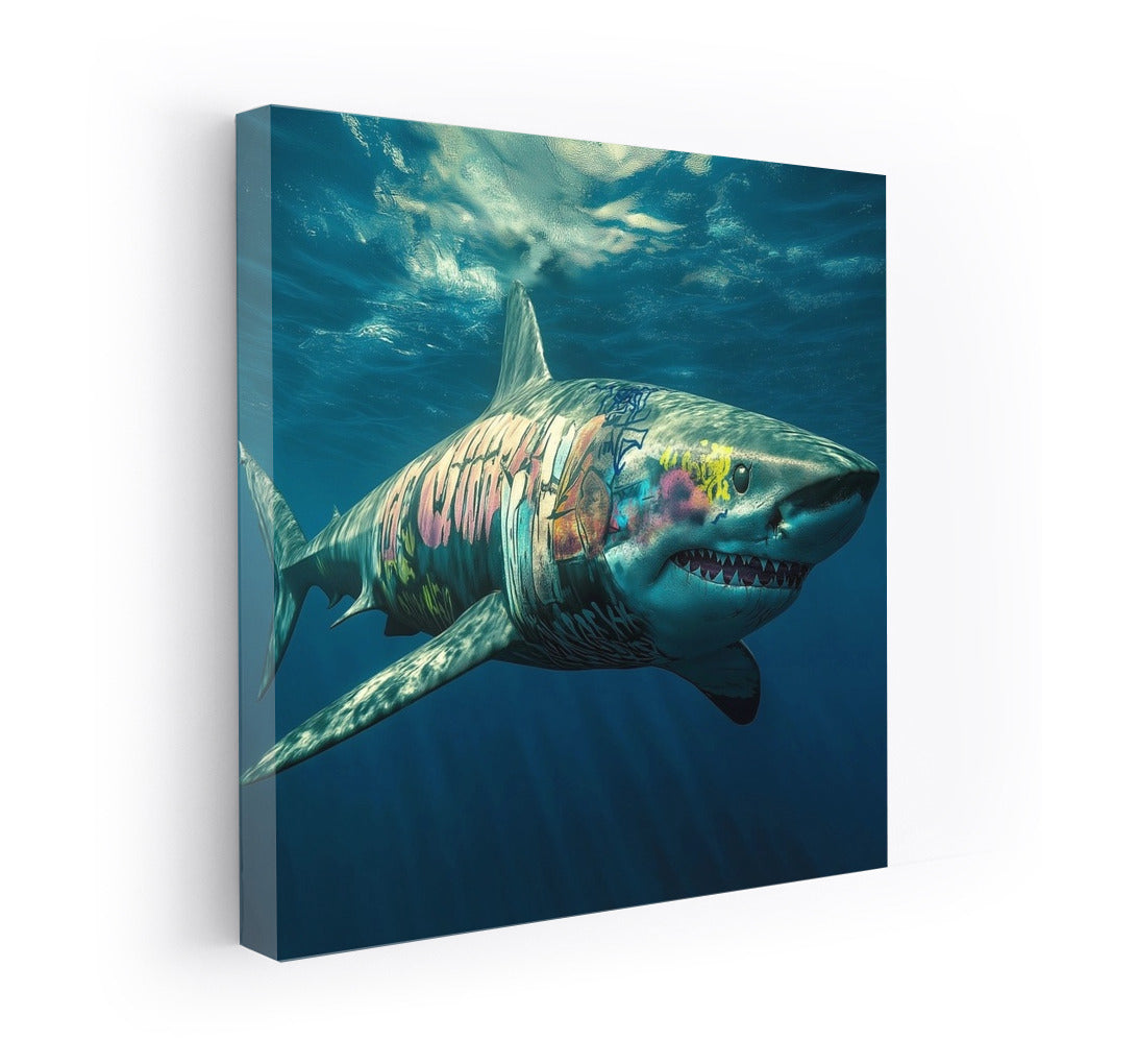 Underwater Hooligan: Shark in Flowers