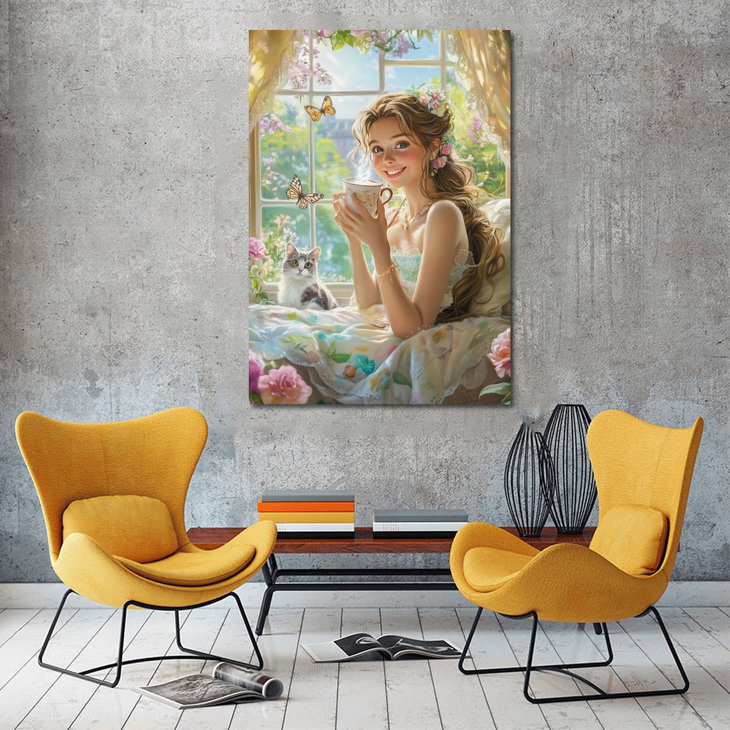 Flower Duet by the Window