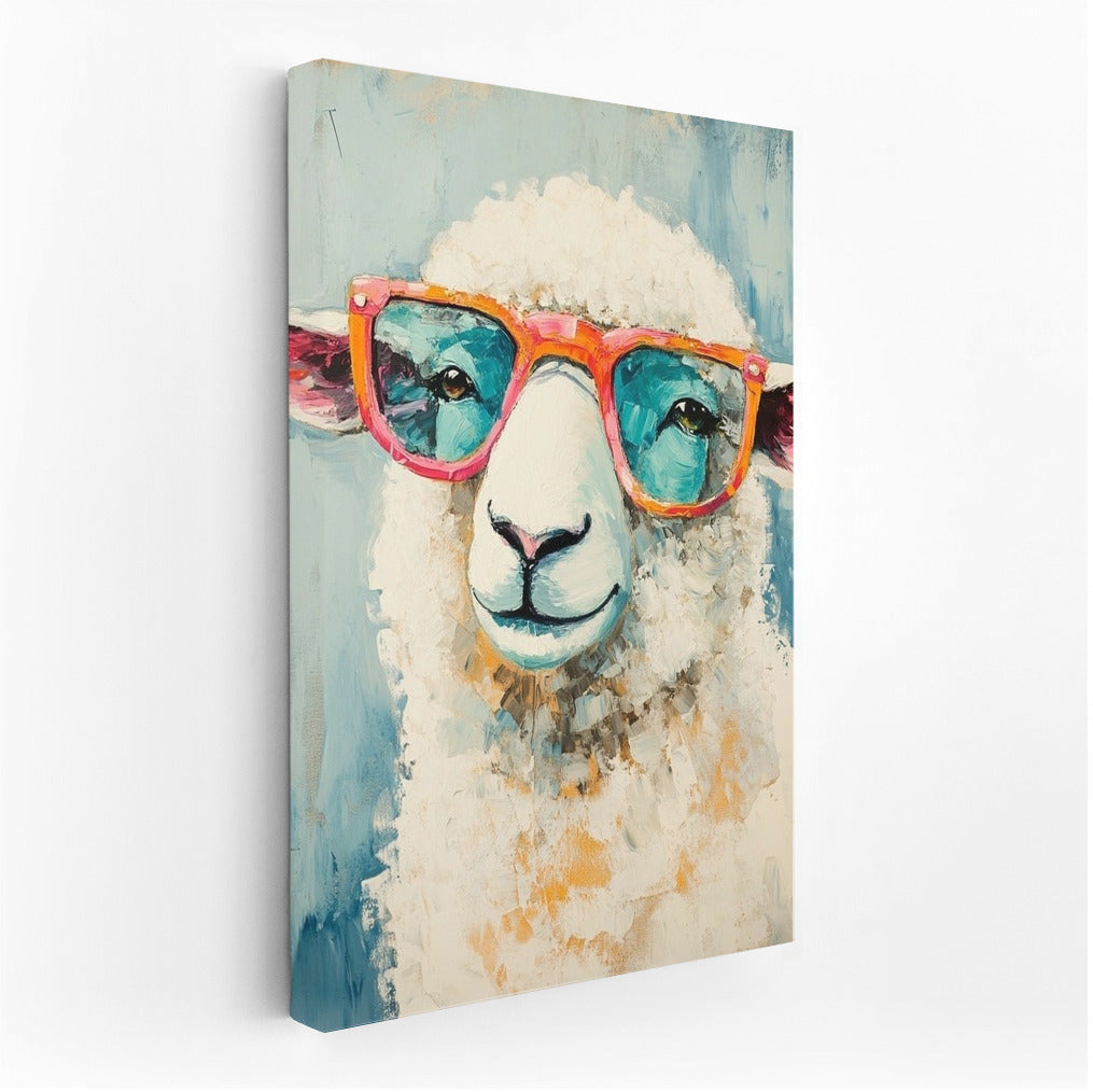 Pop Sheep in Pink Glasses