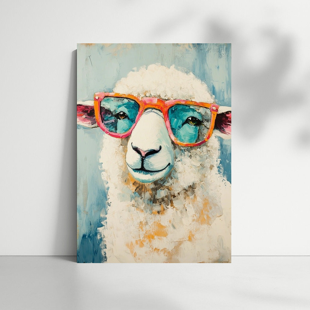 Pop Sheep in Pink Glasses