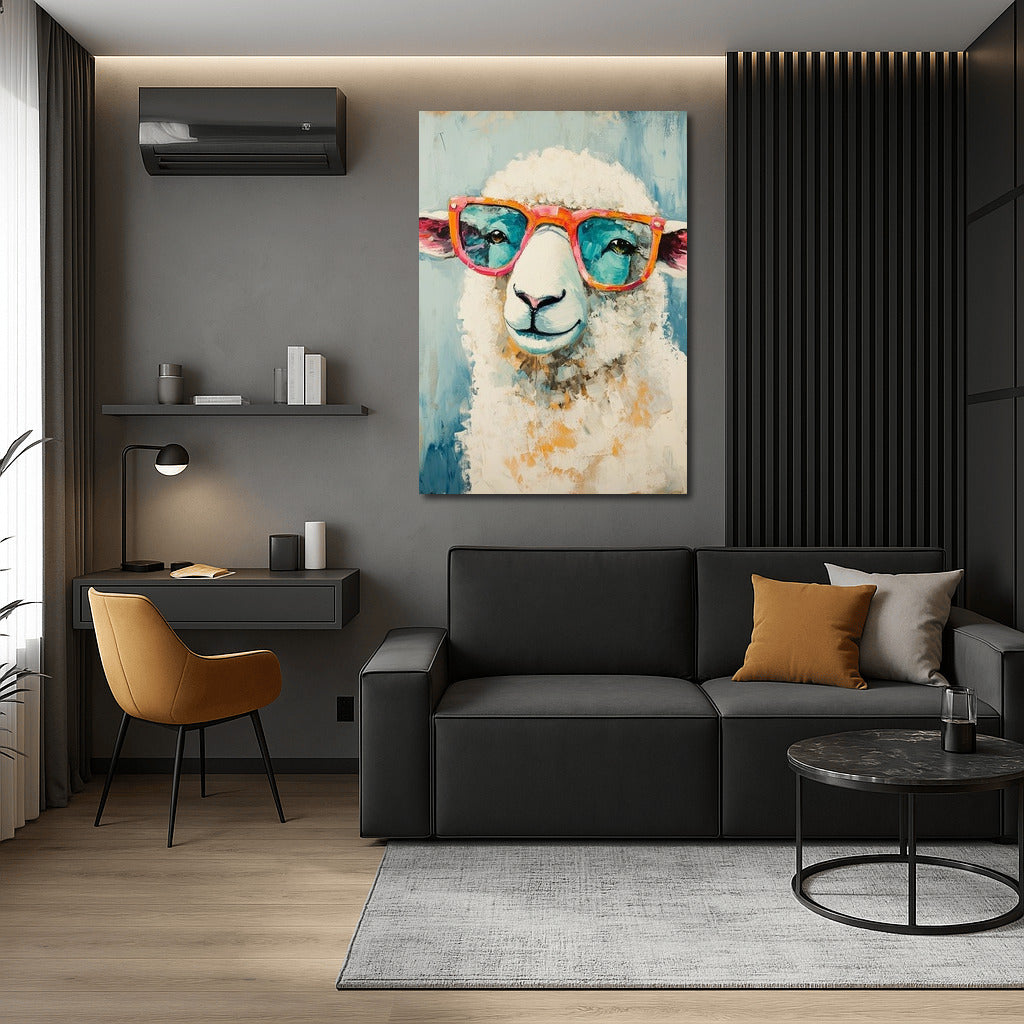 Pop Sheep in Pink Glasses
