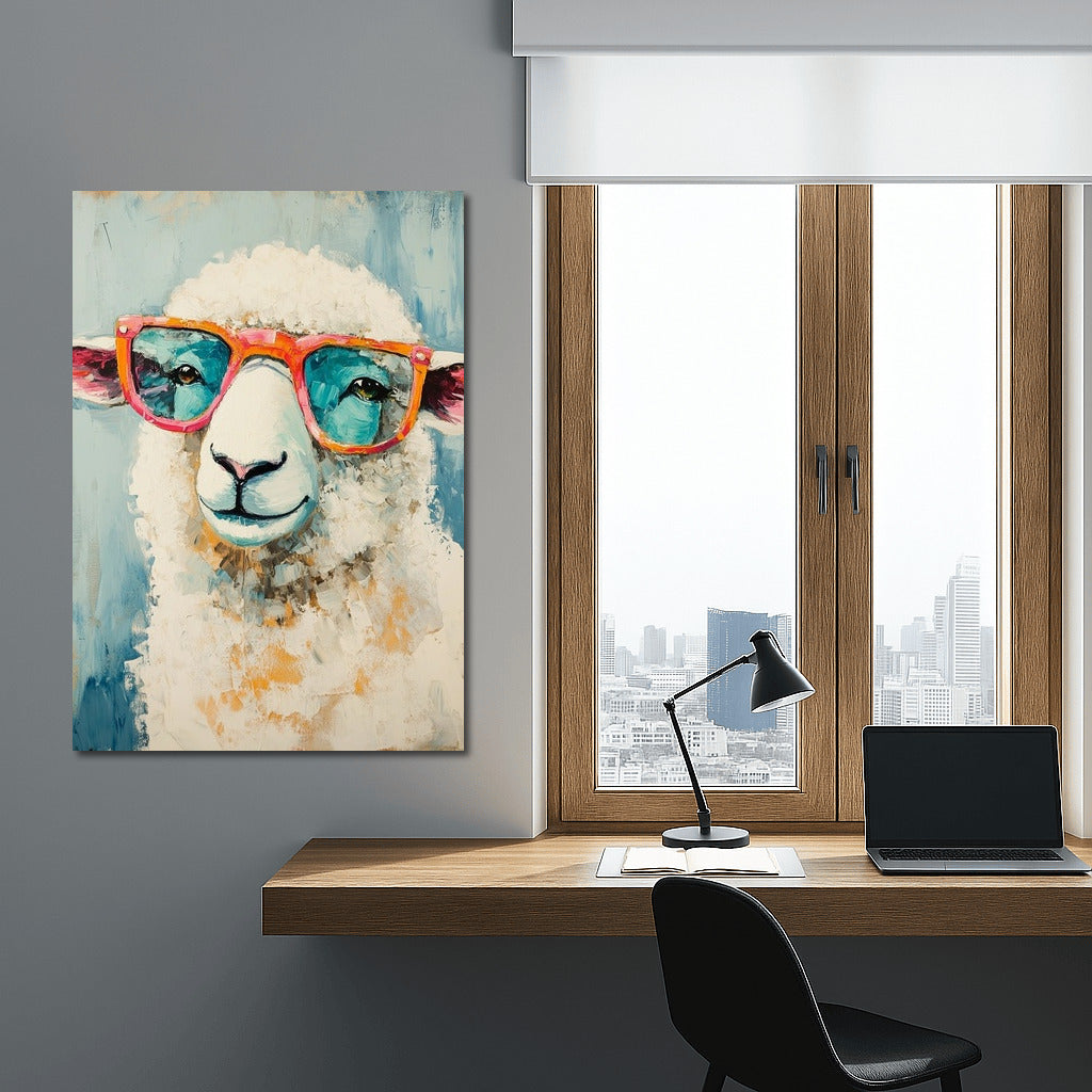 Pop Sheep in Pink Glasses