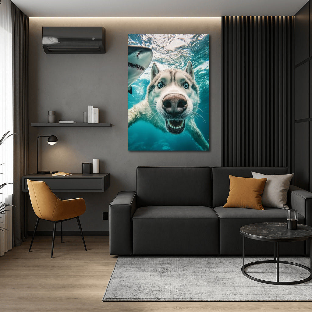 Friendship Whirlwind: Husky and Shark
