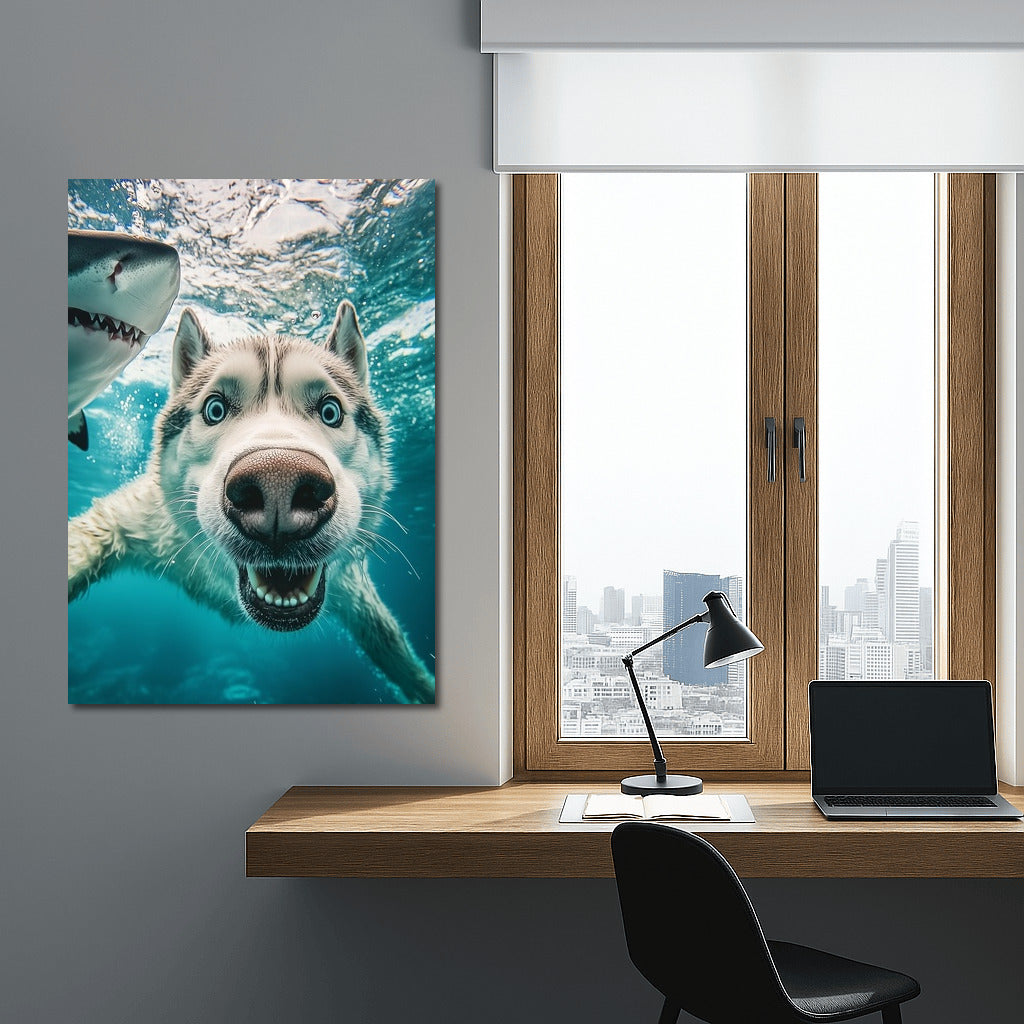 Friendship Whirlwind: Husky and Shark