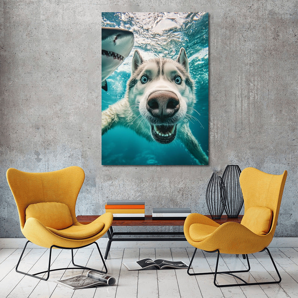 Friendship Whirlwind: Husky and Shark