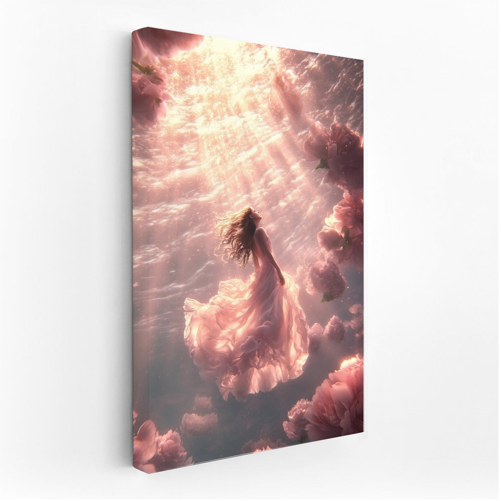 Soaring Grace in a Floral Veil