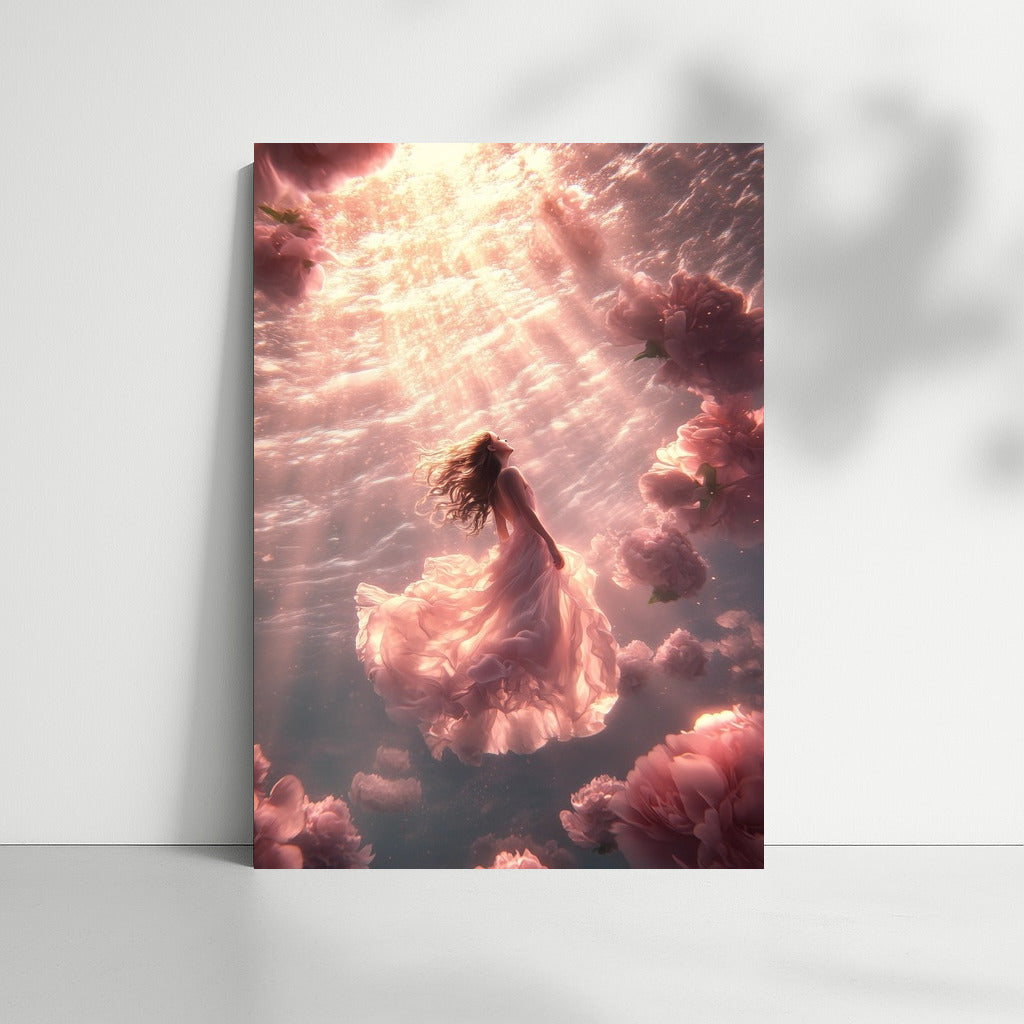 Soaring Grace in a Floral Veil