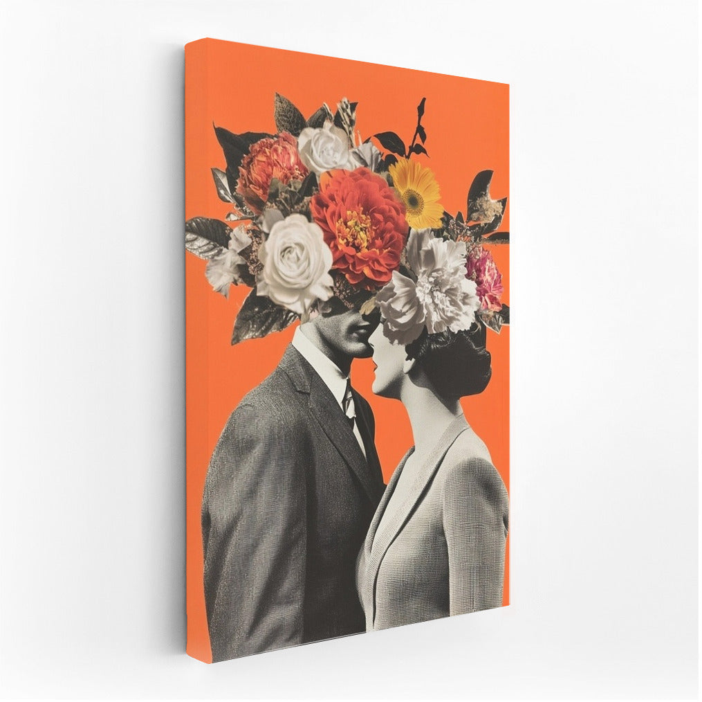 Flower Hearts in Embrace
