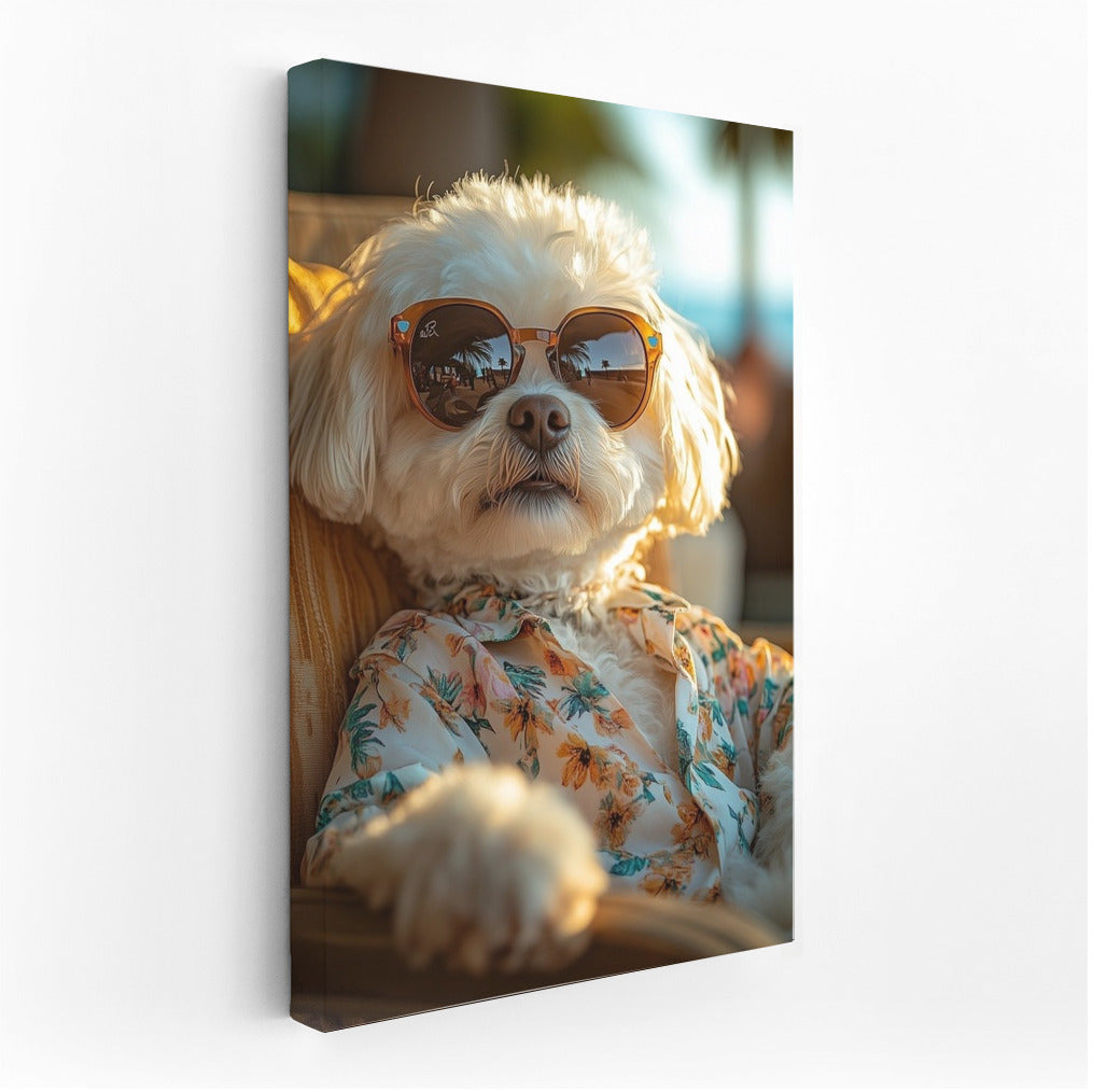 Hawaiian Dog: Summer Chic in Glasses