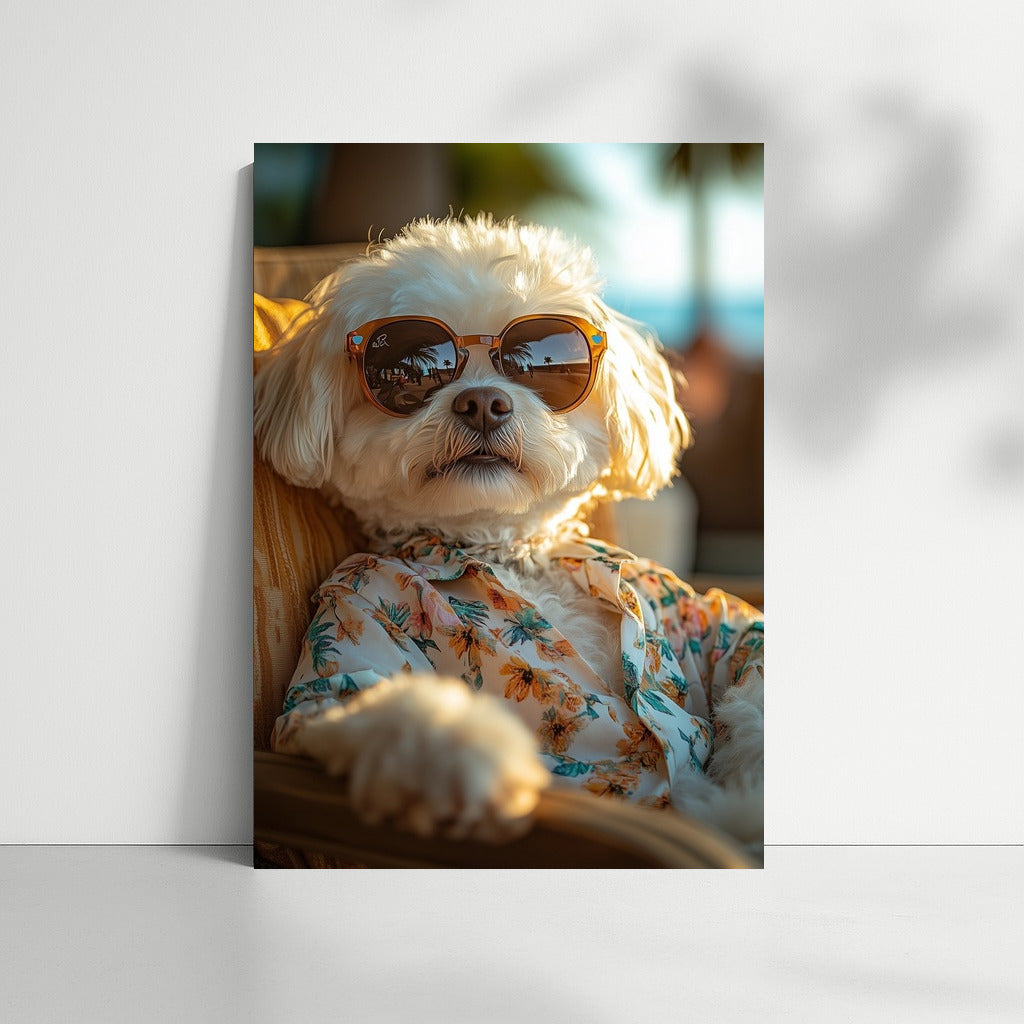 Hawaiian Dog: Summer Chic in Glasses