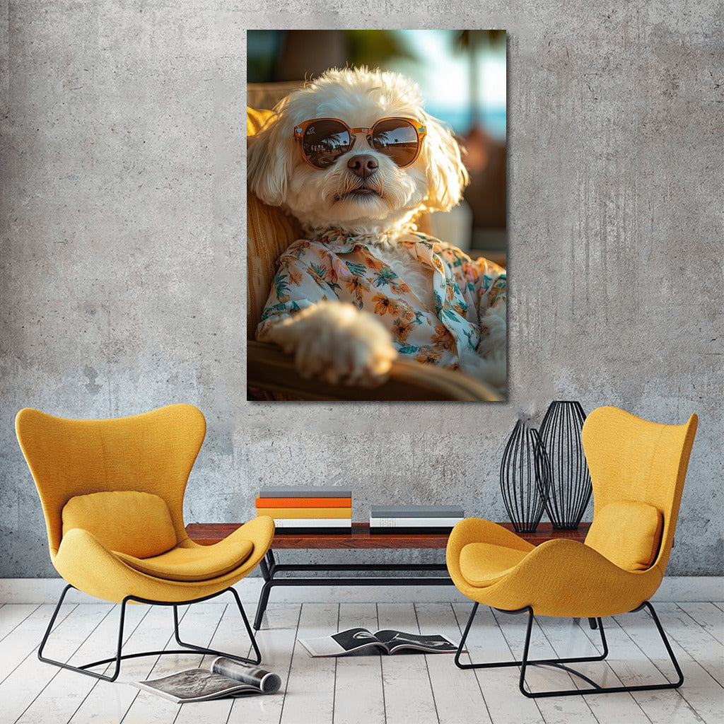 Hawaiian Dog: Summer Chic in Glasses