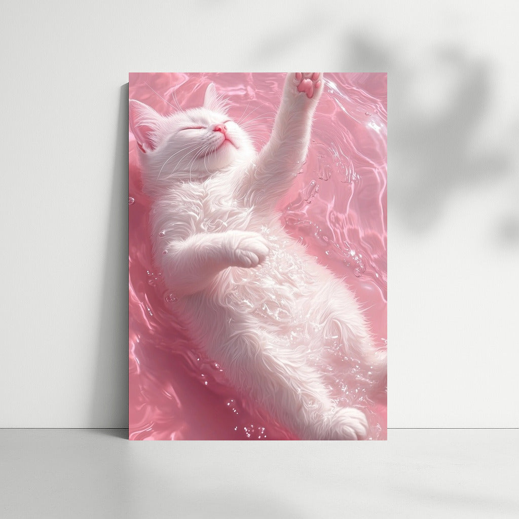 Kitten in the Arms of Pink Bliss