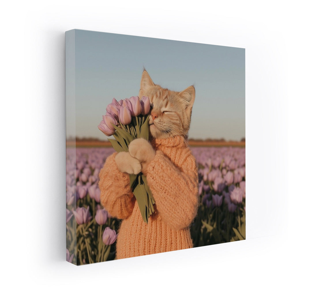 Tulip Sweater: Cat Idyll