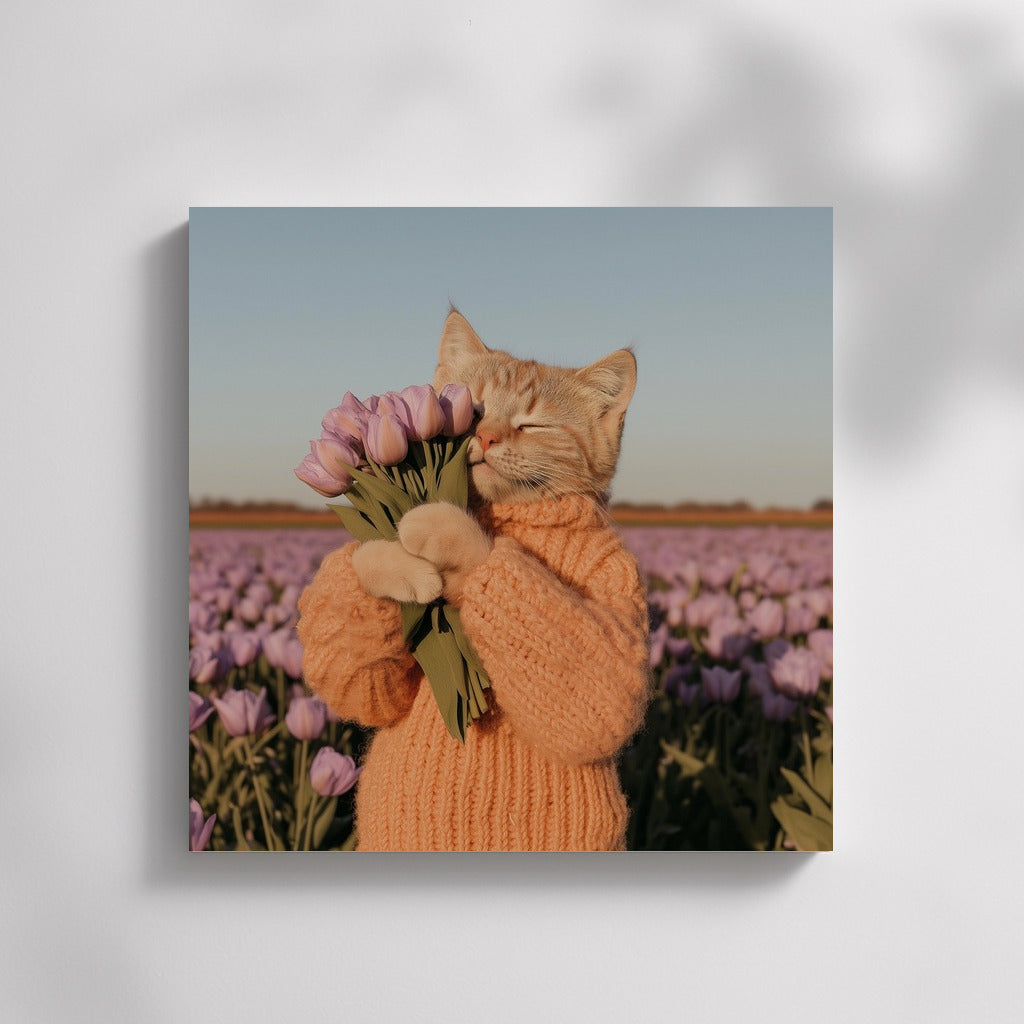 Tulip Sweater: Cat Idyll