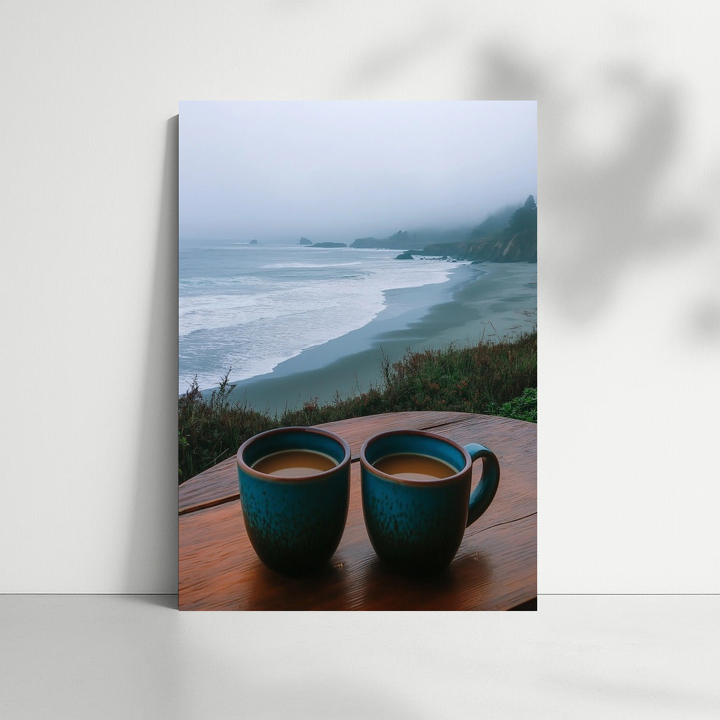 Misty Morning with the Aroma of Coffee