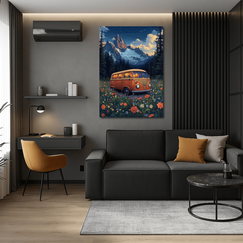 Star Voyage: Retro-Bus in the Flower Ocean