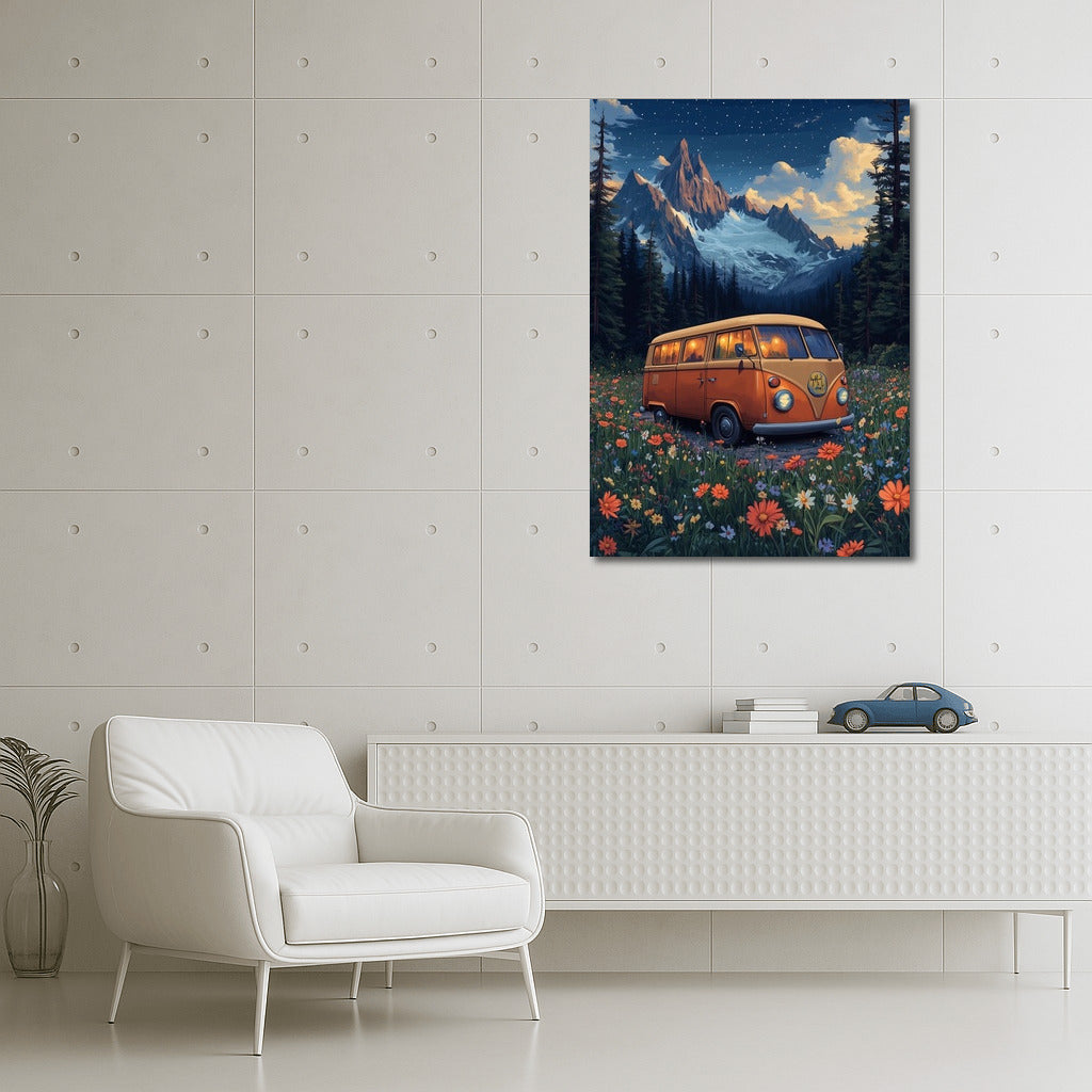 Star Voyage: Retro-Bus in the Flower Ocean