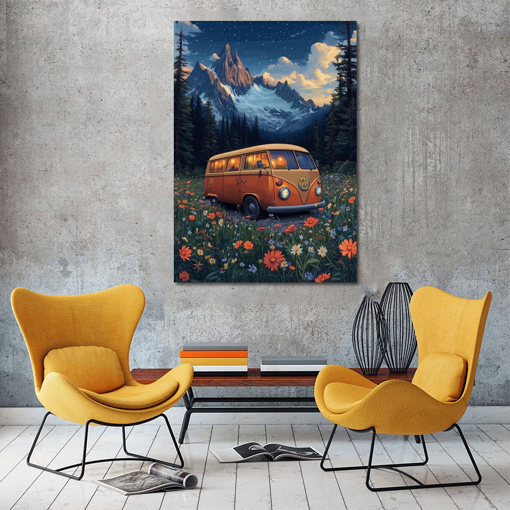 Star Voyage: Retro-Bus in the Flower Ocean