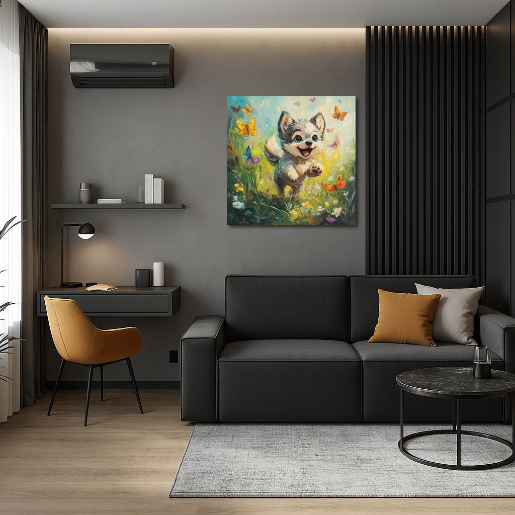 Butterflies and Puppy Happiness