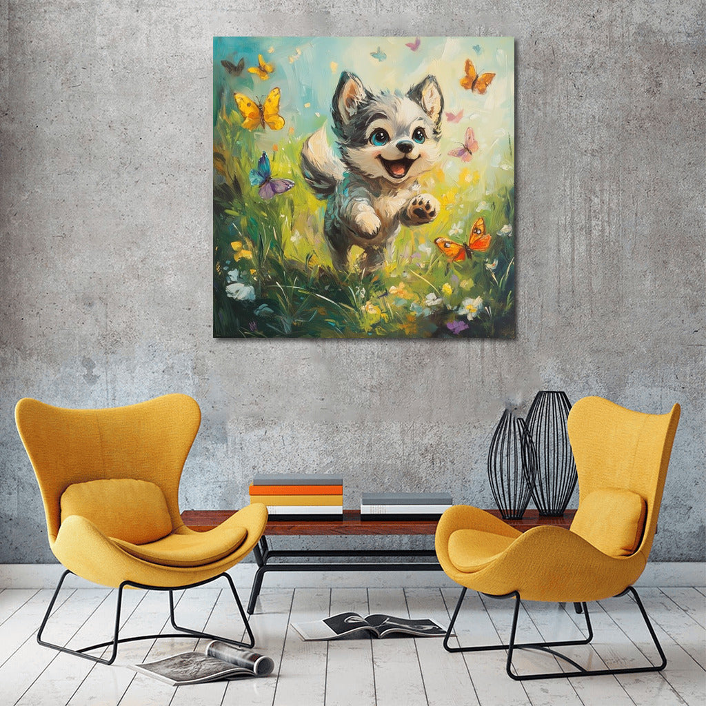 Butterflies and Puppy Happiness