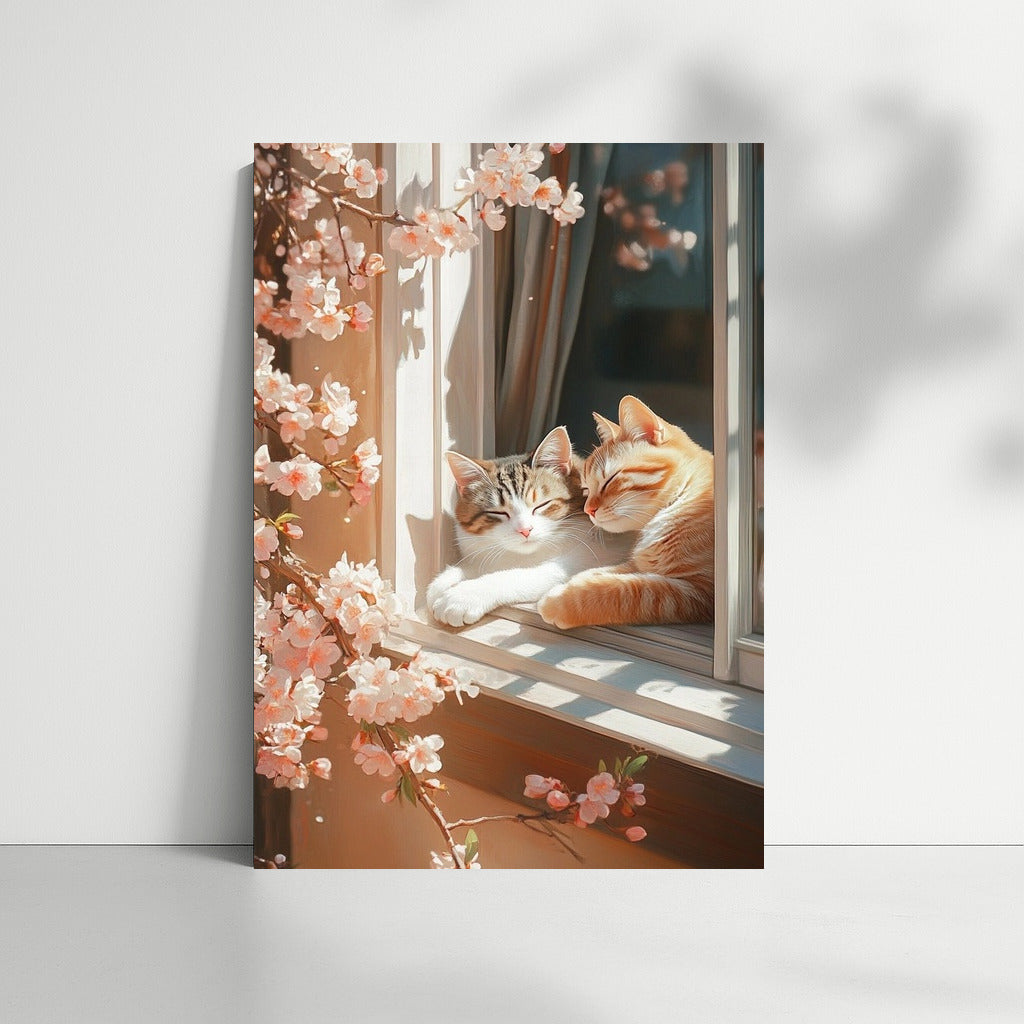 Sunny Purrs in Blooming Paradise