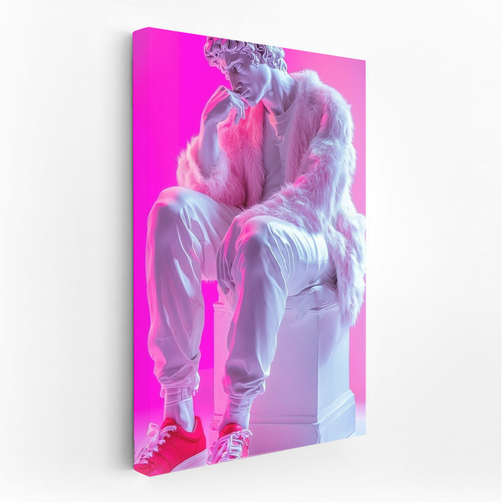 Neon Olympian in Sneakers