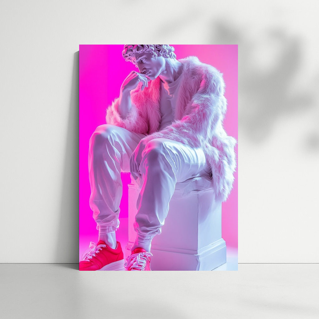 Neon Olympian in Sneakers