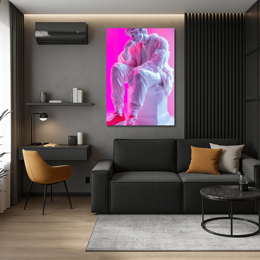 Neon Olympian in Sneakers