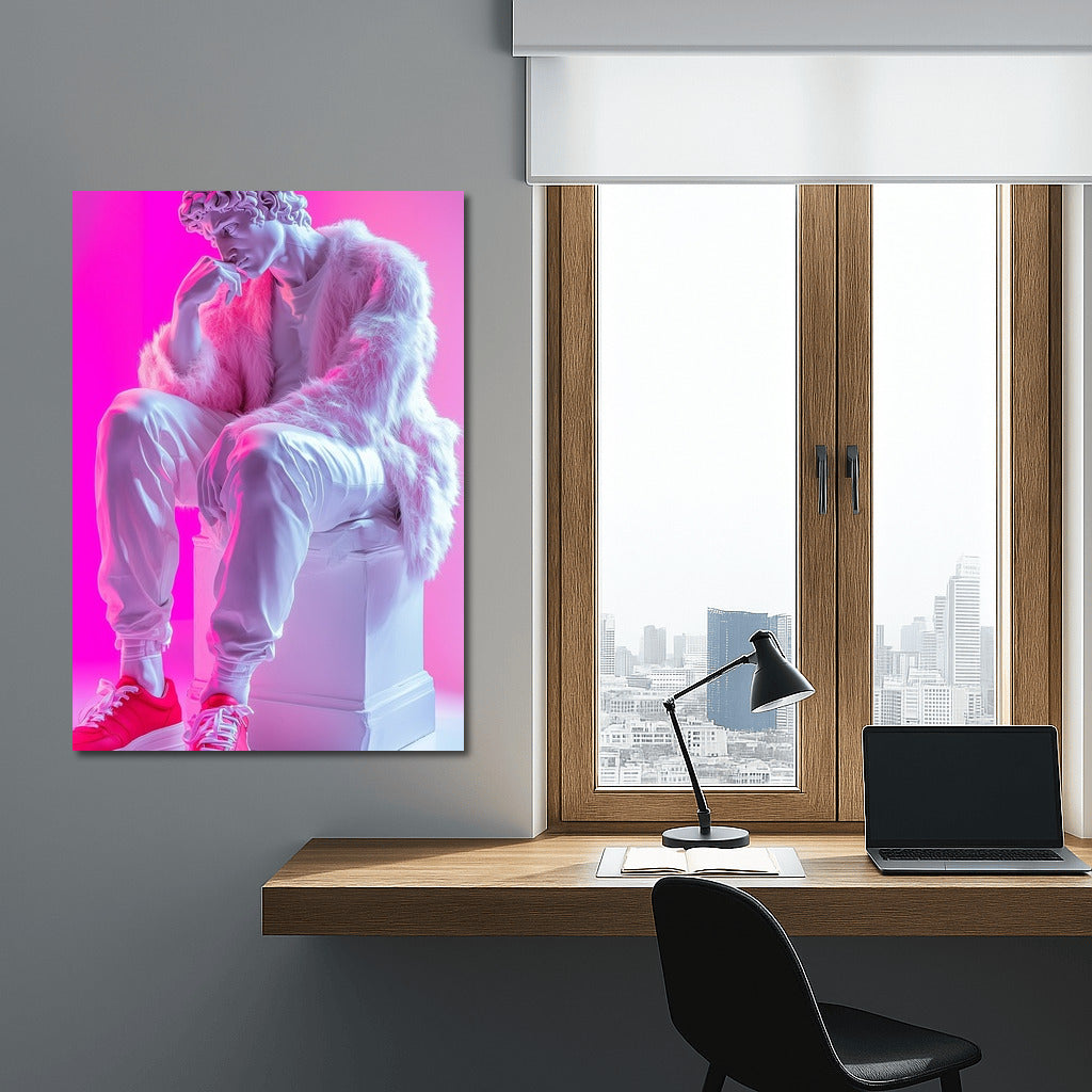 Neon Olympian in Sneakers