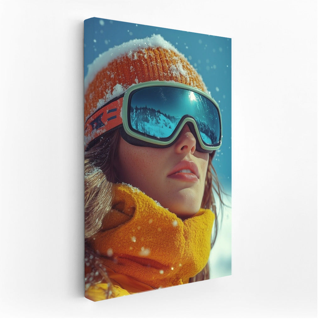 Through Snowy Glances: Skier's Dreams