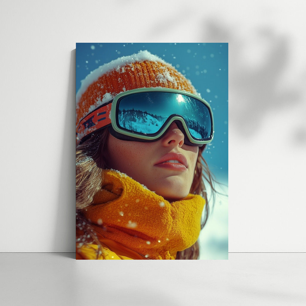 Through Snowy Glances: Skier's Dreams
