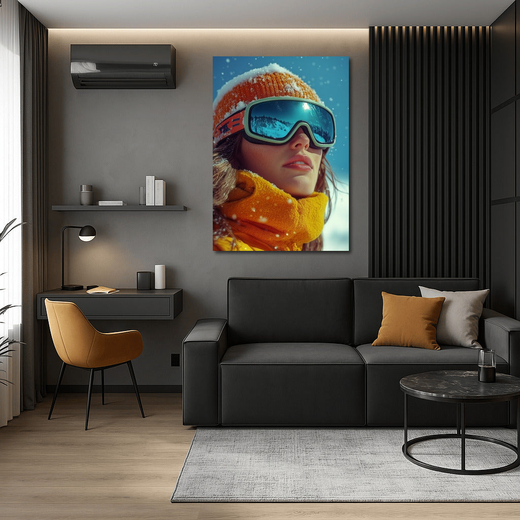 Through Snowy Glances: Skier's Dreams