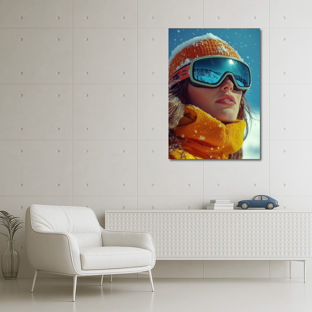 Through Snowy Glances: Skier's Dreams
