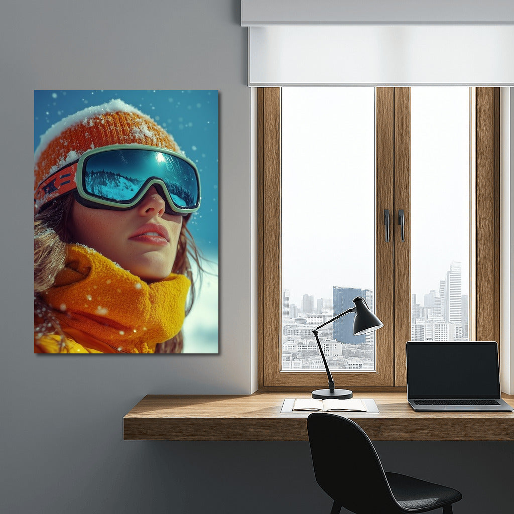 Through Snowy Glances: Skier's Dreams
