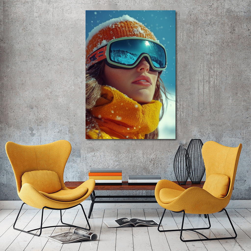 Through Snowy Glances: Skier's Dreams