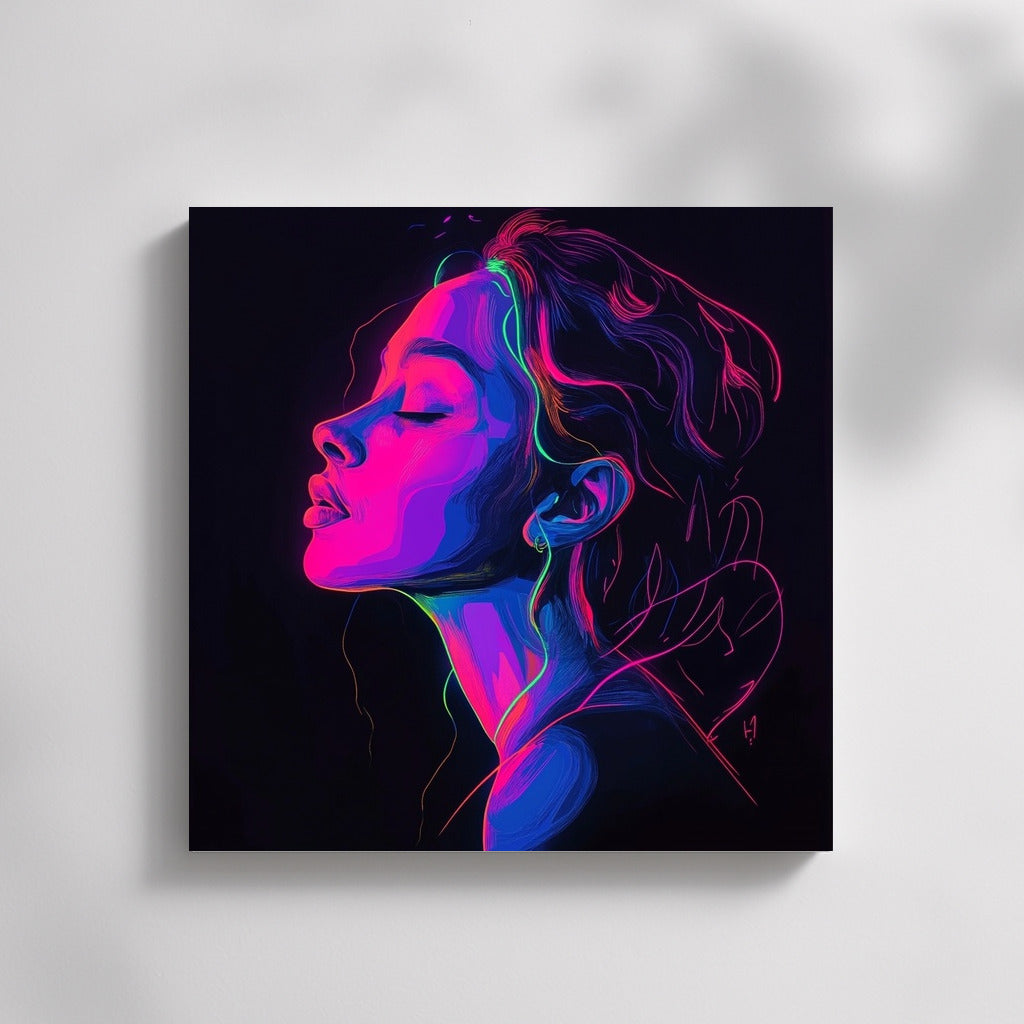 Dream Glow: Neon Silhouette