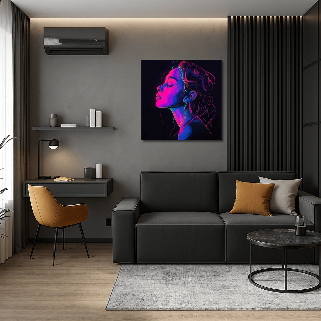 Dream Glow: Neon Silhouette