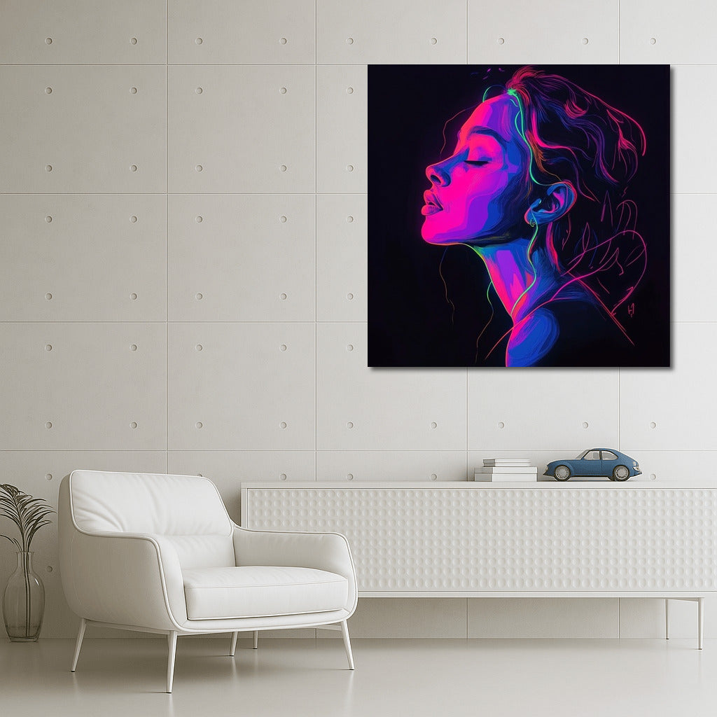 Dream Glow: Neon Silhouette