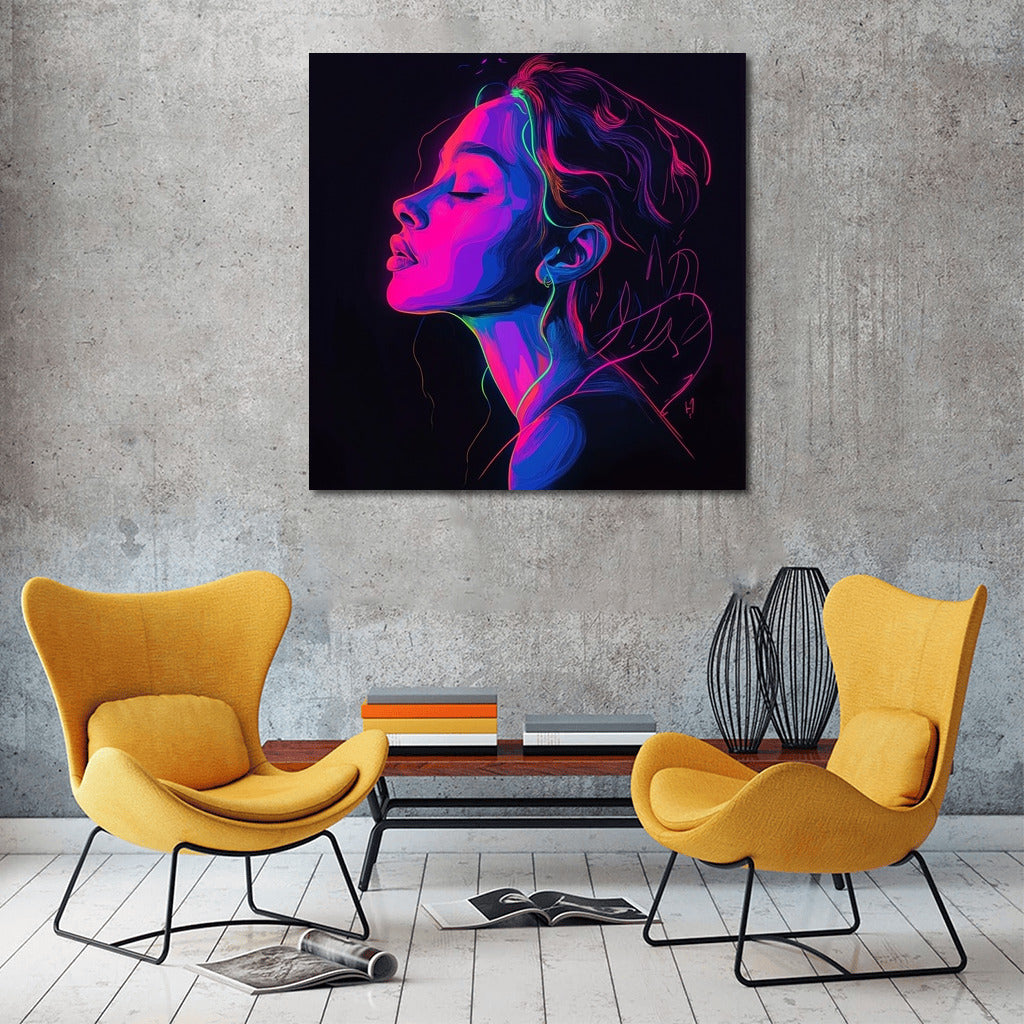 Dream Glow: Neon Silhouette
