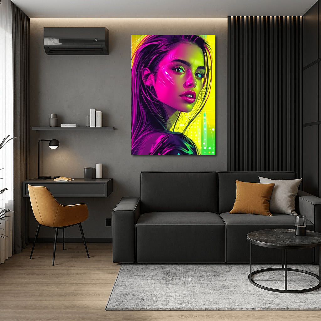 Neon Vortex of Inspiration